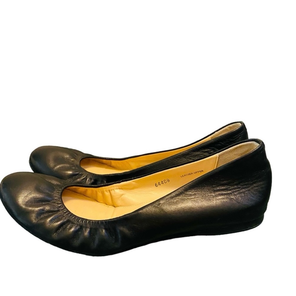 J. Crew Black Leather Ballet Flats Size 9.5